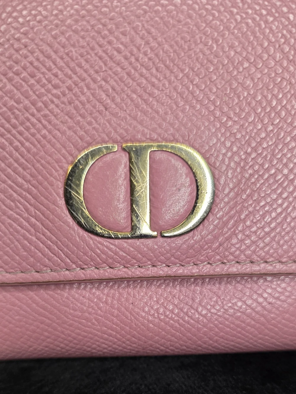 Christian Dior Montaigne  Lotus Pink Trifold Compact Wallet Authentic 💕